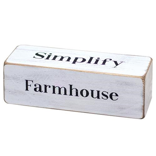 Farmhouse Four-Sided Block (Pack of 4)
