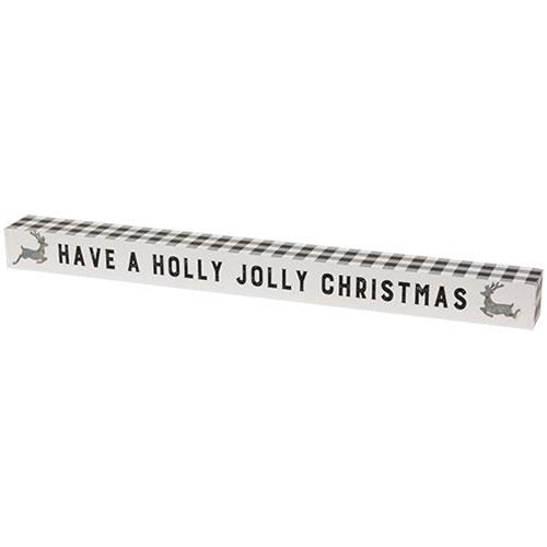 Holly Jolly Christmas Buffalo Check Sitter (Pack of 2)