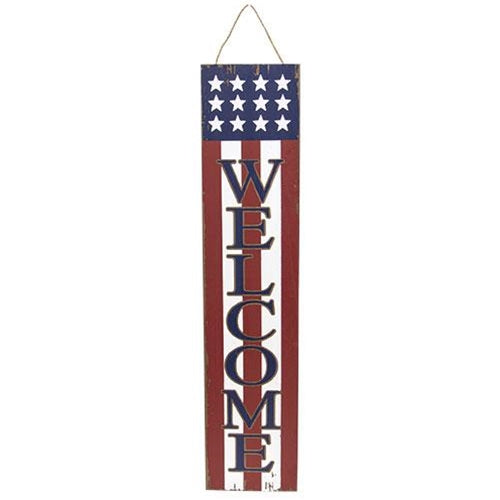 Patriotic Wooden Porch Sign 