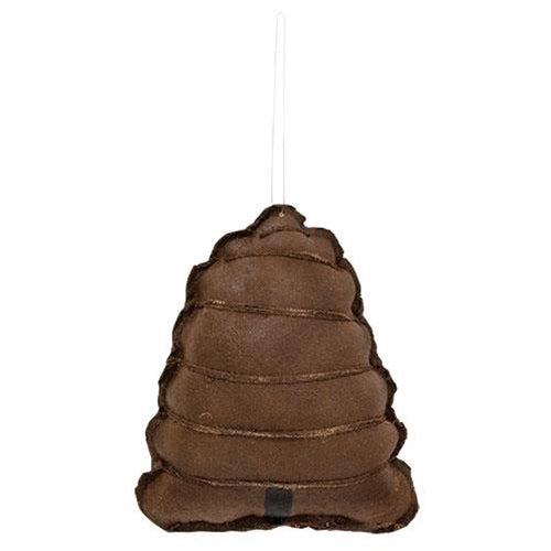 Stiffened Primitive Beehive Ornament (Pack of 4)