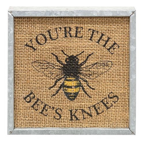 Bee's Knees Metal Box Sign (Pack of 2)