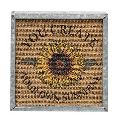 Your Own Sunshine Metal Box Sign (Pack of 2)