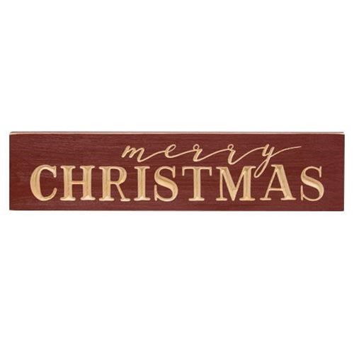 Merry Christmas Engraved Sign 5.5