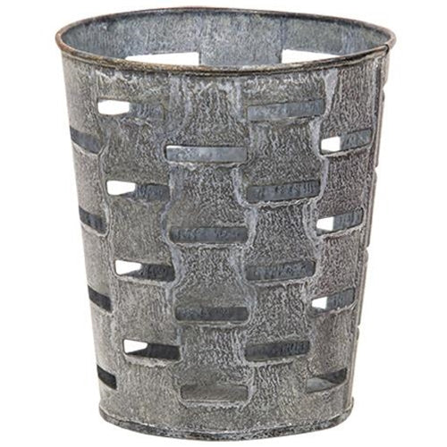 Galvanized Olive Bucket 5.25