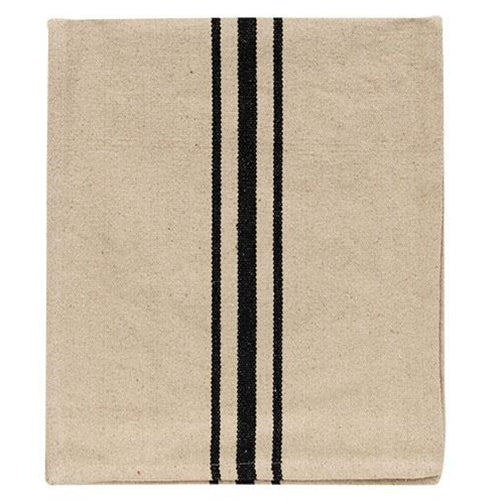 Cream & Black Grain Sack Short Runner (Pack of 2)