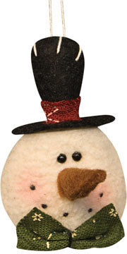 Top Hat Snowman Ornament (Pack of 4)