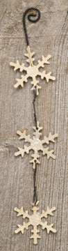 Dangling Snowflake Ornament  (Pack of 4)