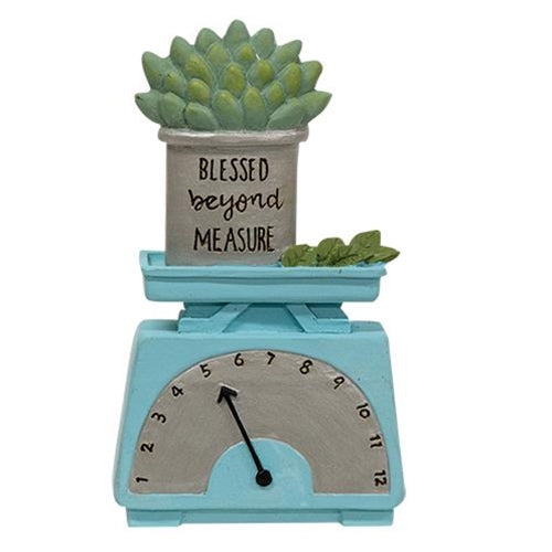 Blessed Beyond Measure Resin Plant on Scale (Pack of 2)