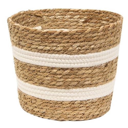 Jute & Cotton Round Basket 8