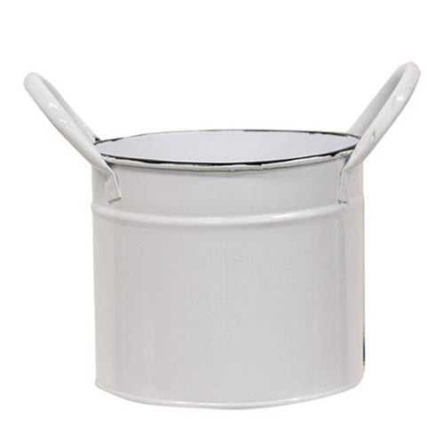 Enamel Bucket w/Handles (Pack of 4)