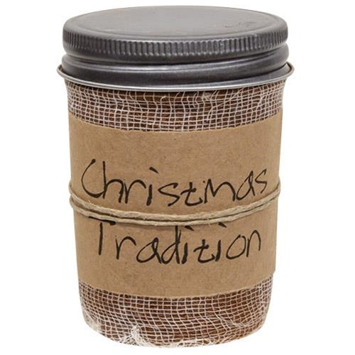 Christmas Traditions Jar Candle 8oz  (Pack of 4)