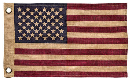 Burlap USA Flag 28