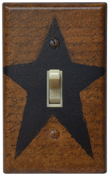 Star Single Switch Plate Cover (Pack of 2)