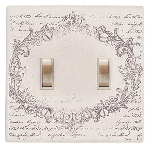 Vintage Postcard Double Switchplate Cover