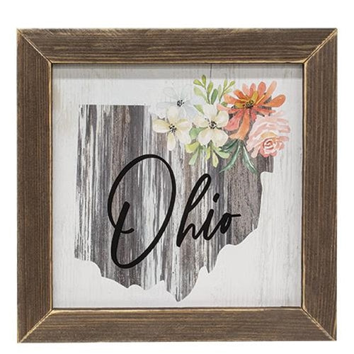 Floral Ohio Framed Print (Pack of 2)