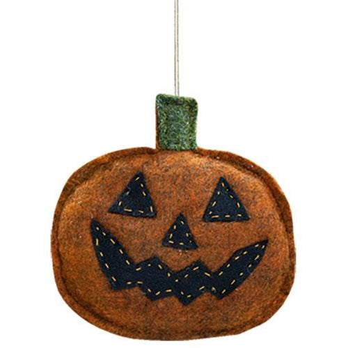 Felt Jack O'Lantern Ornament (Pack of 4)