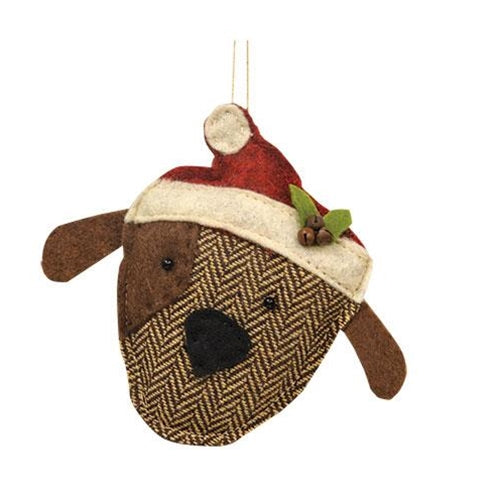 Felt Dog Ornament (Pack of 4)