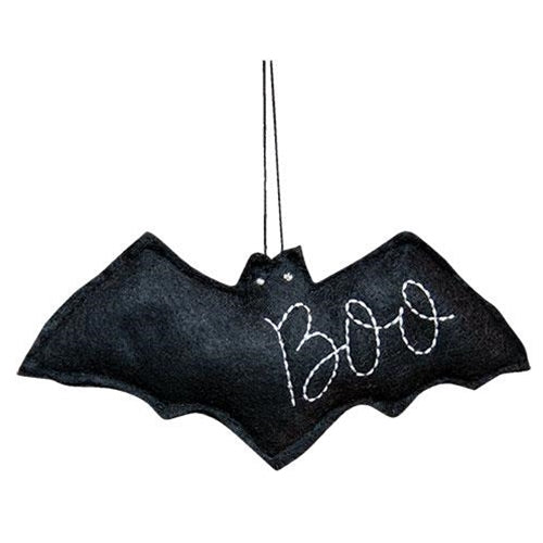 Felt Bat Boo Ornament  (Pack of 4)
