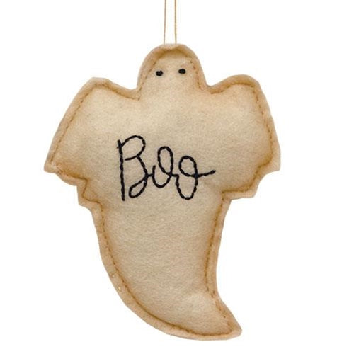 Felt Boo Ghost Ornament  (Pack of 4)