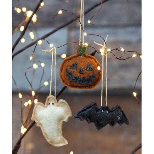 3/Set Felt Halloween Ornaments  (Pack of 4)