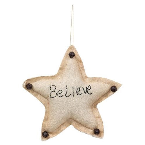 Believe Star Ornament (Pack of 4)