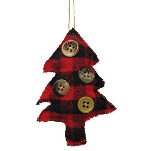 Buffalo Check Tree Ornament (Pack of 4)