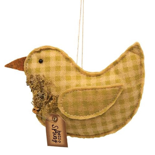 Hello Spring Chick Ornament (Pack of 4)
