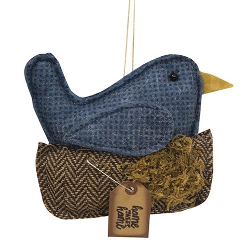 Home Tweet Home Bluebird in Nest Ornament (Pack of 4)