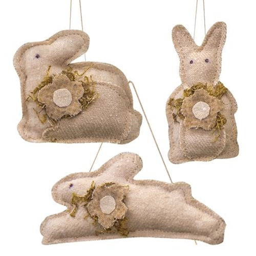3/Set Mini Flower Bunny Ornaments (Pack of 2)