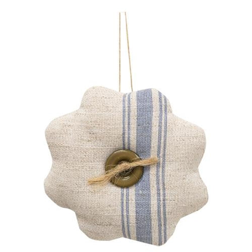 Feed Sack Flower Ornament (Pack of 4)