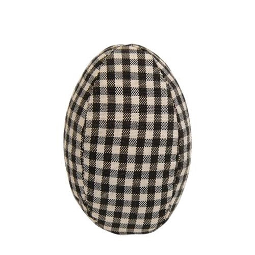 Black & White Gingham Egg (Pack of 4)