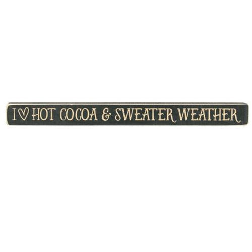 Cocoa & Sweater Weather Engraved Block Knight's Green 18