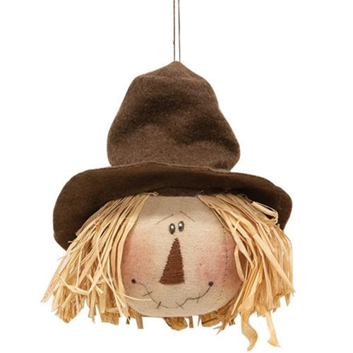 Scarecrow Head Ornament  (Pack of 4)