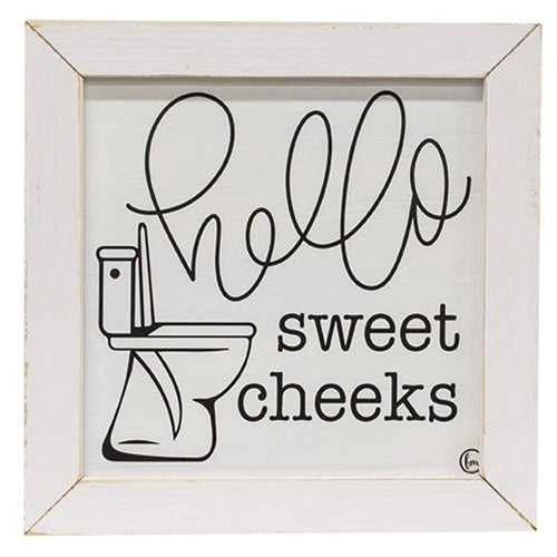 Hello Sweet Cheeks Framed Print (Pack of 2)