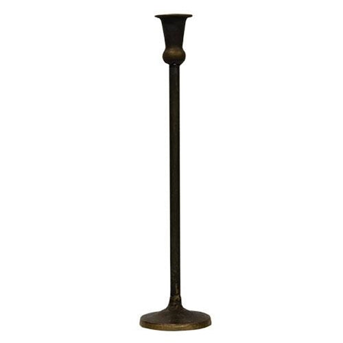 Antiqued Brass Maglia Taper Holder 15