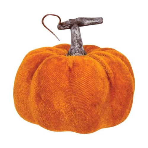 Velvet Orange Pumpkin (Pack of 4)