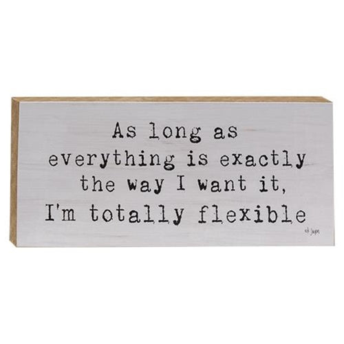 I'm Totally Flexible Block (Pack of 4)