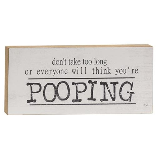 Don't Take Too Long Block (Pack of 4)