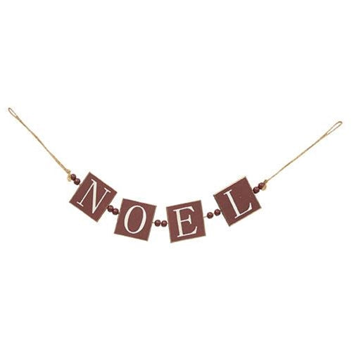 Noel Word Garland w/Beads  (Pack of 4)
