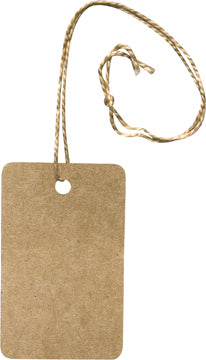 100/Pkg Kraft String Tags - 2