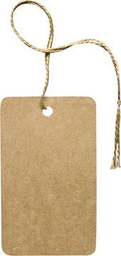 100/Pkg Kraft String Tags - 2-1/2