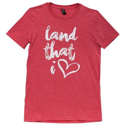 Land That I Love T-Shirt Heather Red Small