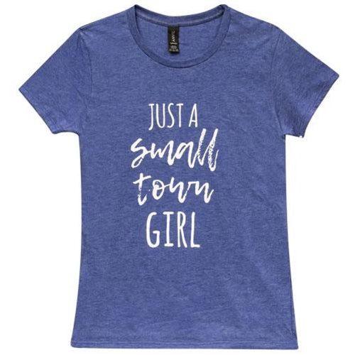Small Town Girl T-Shirt Heather Blue Small