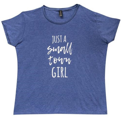 Small Town Girl T-Shirt Heather Blue XXL