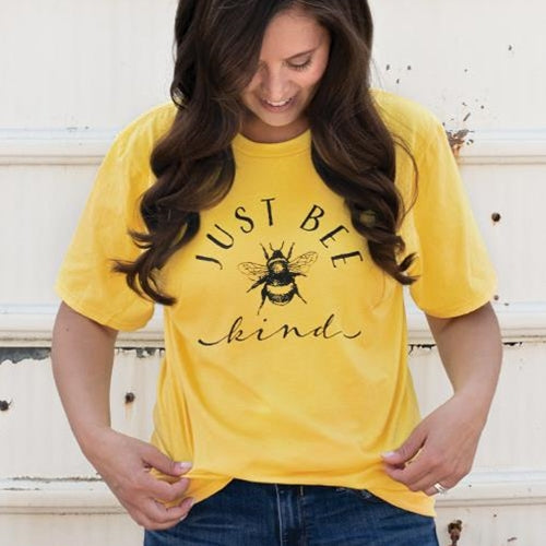 Just Bee Kind T-Shirt Lemon Zest Large