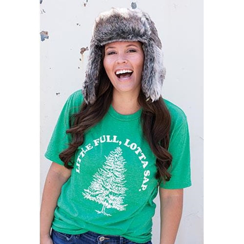 *Little Full Lotta Sap T-Shirt Heather Green XXL