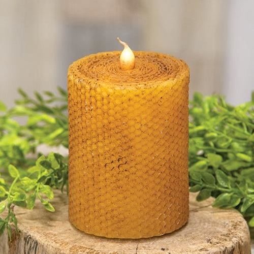 Wrapped Honeycomb LED Pillar 3