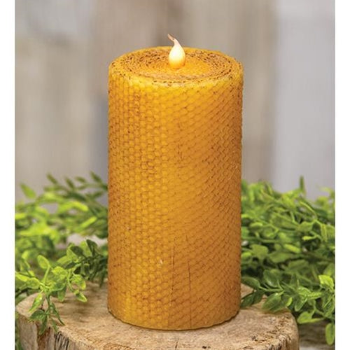 Wrapped Honeycomb LED Pillar 3