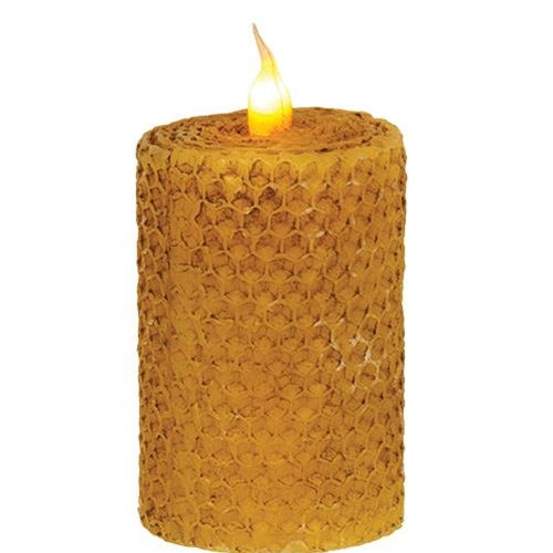 Wrapped Honeycomb LED Pillar 2