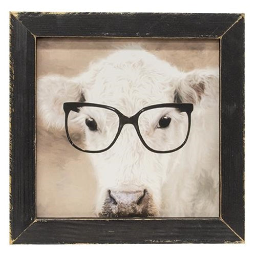 See Clearly Cow Framed Print (Pack of 2)